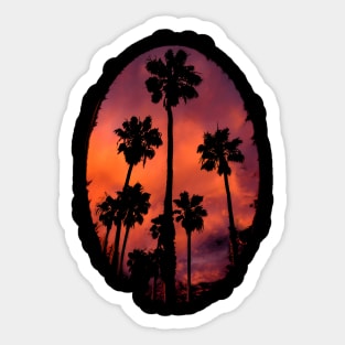 Red Palmset Sticker